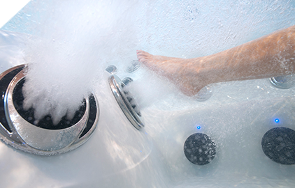 Feet on the Master Blaster&reg; jets